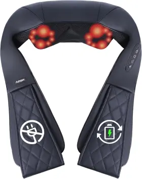 LMT-FCP-0015 ADMBM Rechargeable Neck Massager Heat Shiatsu