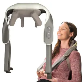 Adomii 810166803670 Electric Neck And Back Massager Heat Function Deep Tissue Cordless Mass