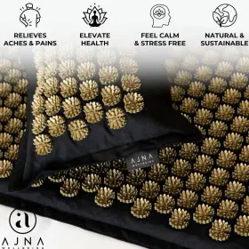 354054000198 AJNA Acupressure Mat Pillow Set Natural Linen #3