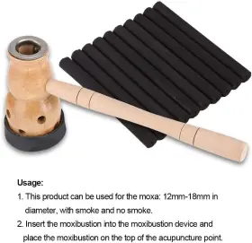 313057591507 AMTOOCH Moxa Stick Burner Holder Strips Mugwort #2