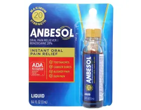 Anbesol 763109997007 Liquid Maximum Strength 0.41 Fl Oz Pack Of 1