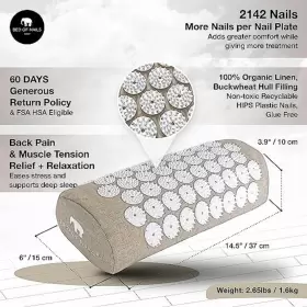 170020 BED OF NAILS Eco Acupressure Mat Pillow Set Pressure #2