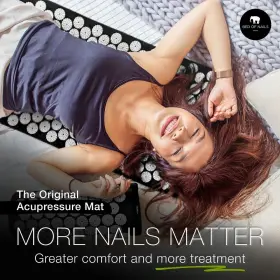 191020 BED OF NAILS Acupressure Mat Pillow Set #3