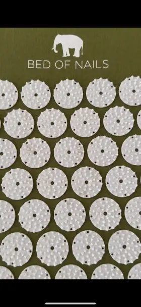1700 BED OF NAILS Acupressure Mat Body Pain Treatment Natural #2