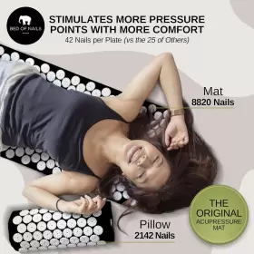 691026304328 BED OF NAILS Acupressure Mat Pillow Set Pressure #2