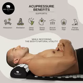 691026304328 BED OF NAILS Acupressure Mat Pillow Set Pressure #3