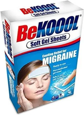 PPAX1200365 BEKOOOL Koool Cooling Relief Migraine Gel Sheets