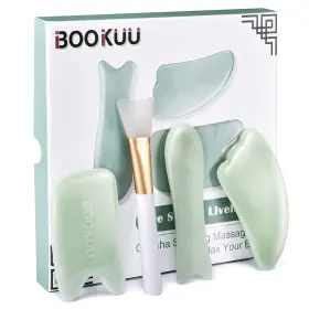 QA002 BOOKUU Gua Sha Massage Tools Natural Stone Guasha Board
