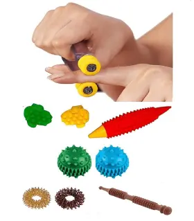 MHADA-760 BOSKY Acupressure Finger Palm Massager Sujok Ring