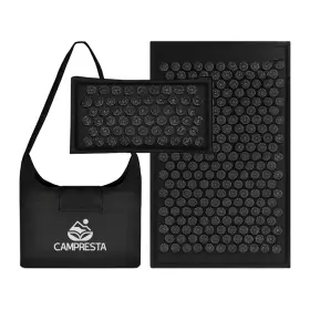 Campresta 601527859302 Best Acupressure Mat And Pillow Set Linen Cotton With Hips Spikes For Back/neck
