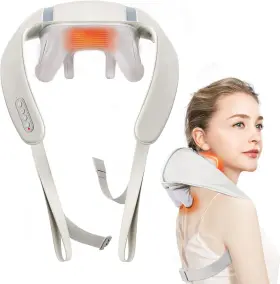 YD701 CARESKY Shiatsu Neck Massager Heat Upgarded Cordless