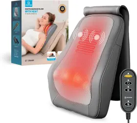 CF-1228-GRY COMFIER Shiatsu Neck Massager Heat Kneading