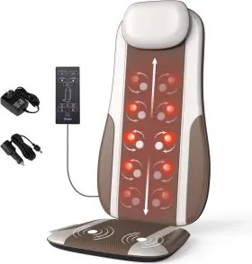 HY-8832 COMRELAX Shiatsu Massager Heat Massage Chair Pad Seat