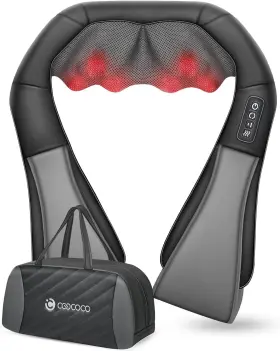 788493468995 COOCOCO Shiatsu Neck Massager Kneading Heat Fsa