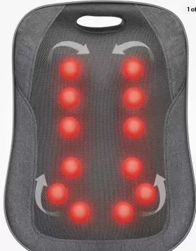 CC1902 COOCOCO Shiatsu Massager Heat Massage Chair Pad