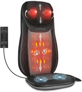 2233 CUPILO Shiatsu Neck Massager Heat Massage Chair Pad