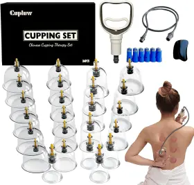 744759405890 CUPLUW Cupping Set Cups Massage Therapy Se Kit