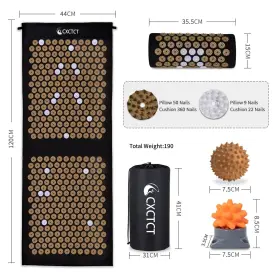 083782903410 CXCTCT Yoga Acupressure Mat Set Massage Magnetic #2