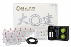 Dae Kun Bu-hang Dk-s01 Bu-hang Vacuum Cupping Therapy Set 17 Cups Pump Korean Cupping