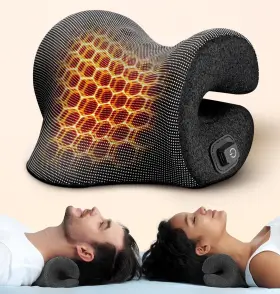 Demacat 700937364076 3s Heated Neck Stretcher For Pain Relief Graphene Heating Pad Odorless Cl