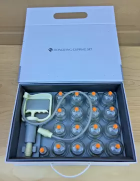 DBC-100A DONGBANG Deluxe Cupping Set Cups Suction Pump Tube