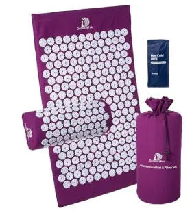 717010346874 DOSENSEPRO Acupressure Mat Pillow Set Gel Pack