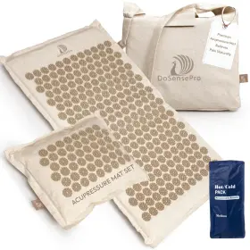 717010347017 DOSENSEPRO Acupressure Mat Pillow Set Gel Pack