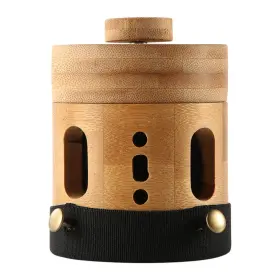 Exceart 18i06053h3v7e Portable Moxibustion Box Smokeless Moxa Burner Holder For Wood Color