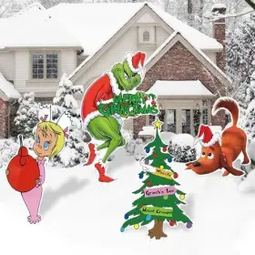 GHONXEUR-122 GHONXEUR Christmas Decorations Yard Sign Stakes #2