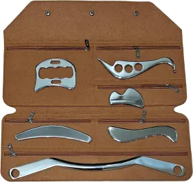 12D1 GYX COELE Steel Gua Sha Scraping Massage Tool Set Iastm