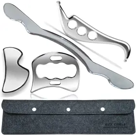 Gyx Coele Coele-dr5 Muscle Scraper Tool Set 4-piece Stainless Steel Iastm Tools Professional Sc