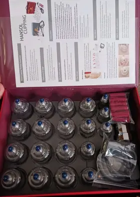 689859617647 HANSOL Cupping Therapy Set Pumping Handle Cups