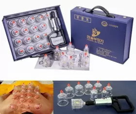 809118710137 HANSOL Medical Cups Cupping Set Massage Vacuum #2 809118710137 HANSOL Medical Cups Cupping Set Massage Vacuum #2