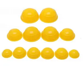 Healthcom Ed-f1102 12 Pcs Silicone Massage Cupping Set Vacuum Cans Acupuncture T
