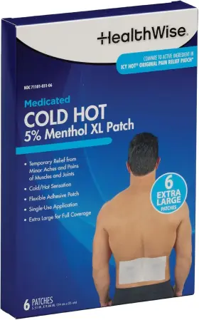 59-9526XLPF HEALTHWISE Medicated Menthol Patch