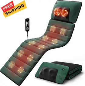Himouta 8876 Full Body Massage Mat With Heat Detachable Massager Pad Deep Tissue Standard