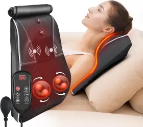 54132 HLTHSKY Shiatsu Neck Massager Heat Pain Relief