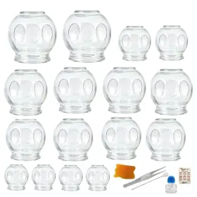 745842758855 HORA DE LIMA Glass Cupping Therapy Set Acupoint