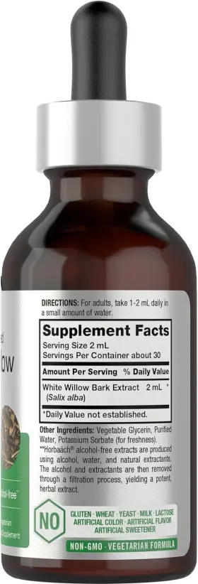 CL40407 HORB ACH Willow Bark Extract Alcohol Tincture #2