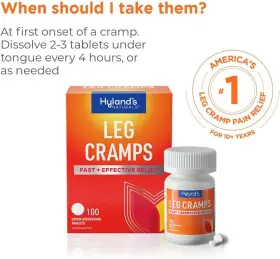 0354973295667 HYLANDS Leg Cramp Tablets Natural Relief Calf #3