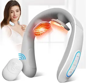 KT0013 JICHAMOXY Electric Pulse Neck Massager Heat Pain Fsa