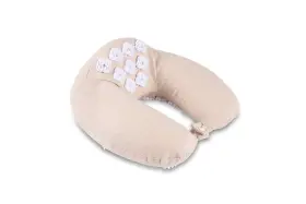 Kanjo 860594000264 Memory Foam Acupressure Neck Pillow - High Density Core Travel