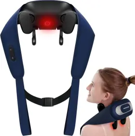 NM-BLUE-01 KINGPAVONINI Neck Massager Voice Prompt Wireless