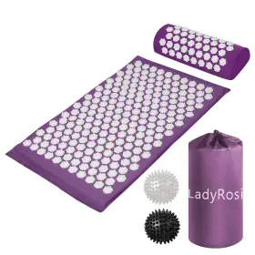 611830721081 LADYROSIAN Acupressure Mat Pillow Set Oxford Bag