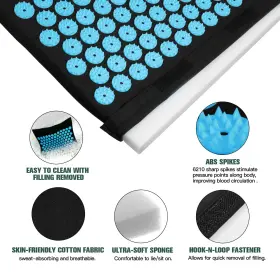 611830722286 LADYROSIAN Acupressure Mat Pillow Set Oxford Bag #3