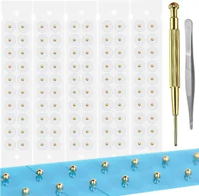 Litelogy 313054242204 Ear Seeds Acupuncture Kit - 100 Pieces Acupressure With Ears Seed Bonus