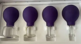 GLAM-CHIC-4 LURE ESSENTIALS Body Glass Cupping Set #2
