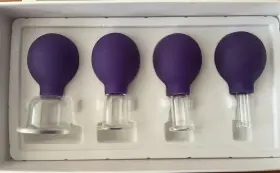 GLAM-CHIC-4 LURE ESSENTIALS Body Glass Cupping Set