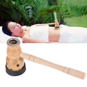 Maikuni 751300093307 Moxa Stick Burner Holder Strips Mugwort Moxibustion Box Tool Wormwoo