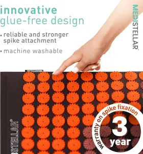 MS11ORANGE MEDISTELLAR MASSAGERS Acupuncture Mat Acupressure #3